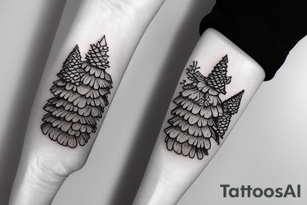 Pinecone tattoo idea