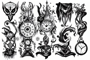 warlock manipulating time tattoo idea