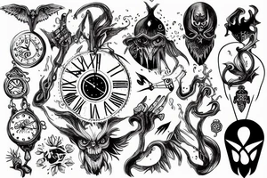 warlock manipulating time tattoo idea