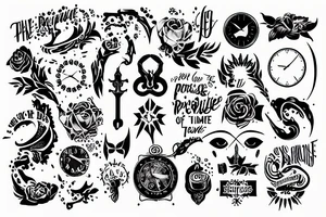 The purpose of life is to enjoy the passage of time tattoo idea