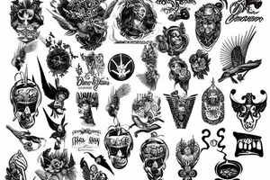 God on heaven tattoo idea