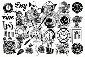 enjoy the passage of time tattoo idea