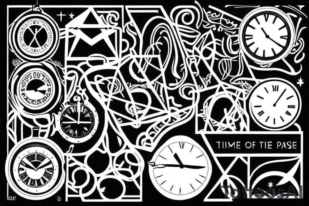 enjoy the passage of time tattoo idea
