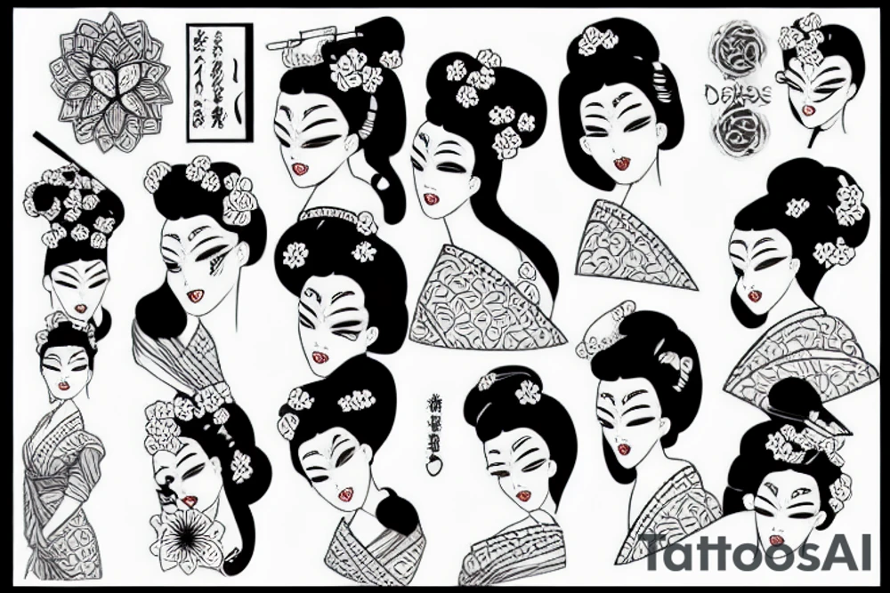 Geisha tattoo idea