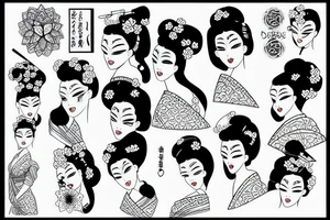 Geisha tattoo idea