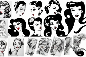 Pin up girl tattoo idea