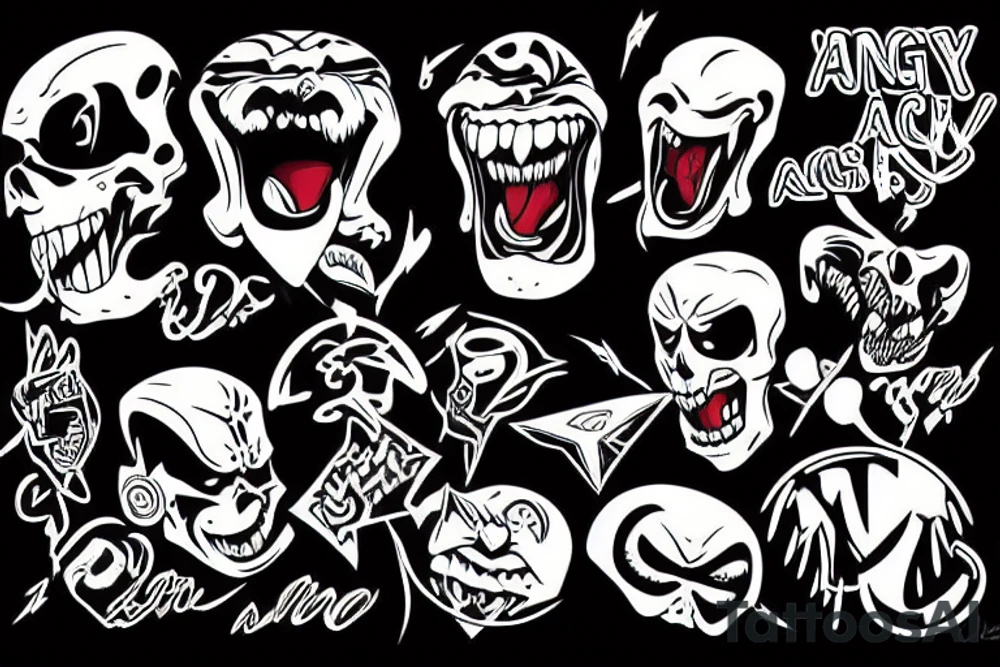 I’m angry :-) from the 90s tattoo idea