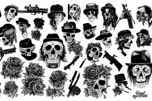 Guns n roses tattoo idea