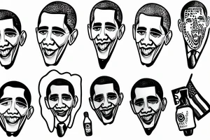 drunk barack obama tattoo idea