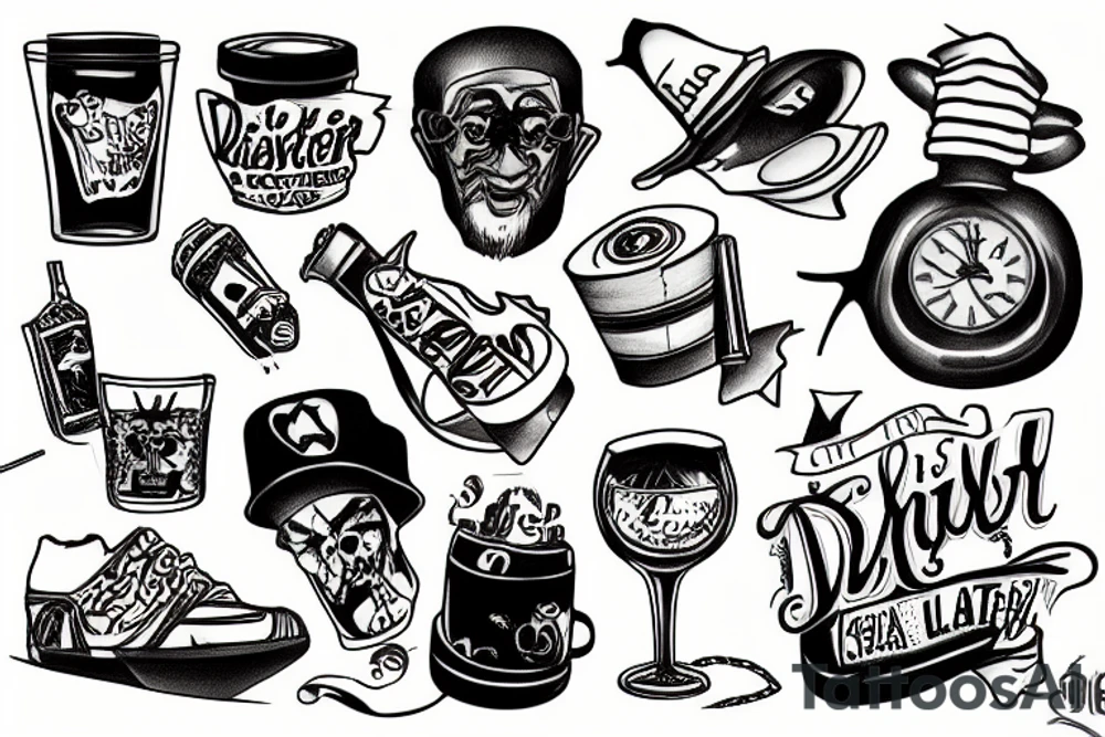 drunk David Laster tattoo idea