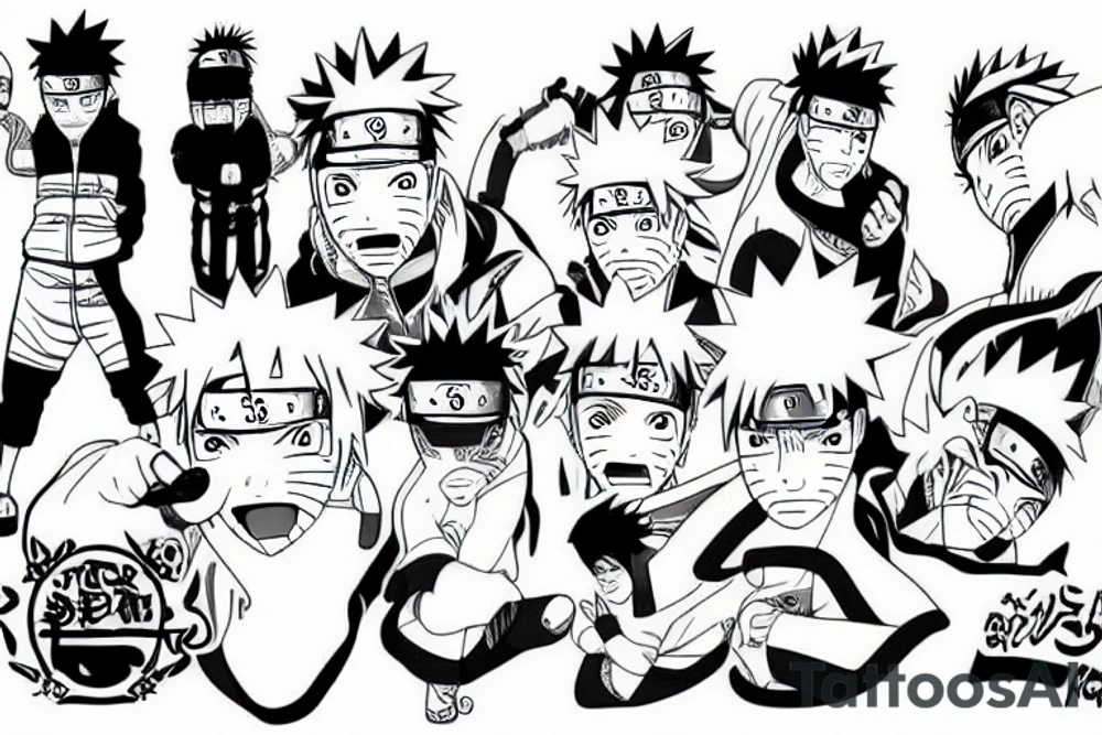 naruto using crack tattoo idea