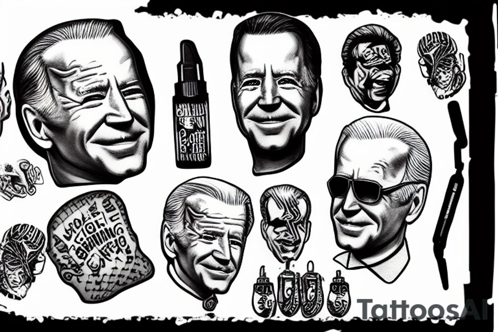 joe biden at burning man tattoo idea