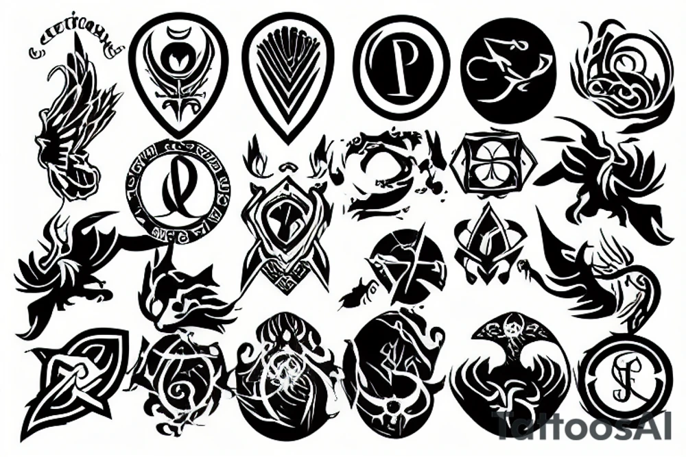 Protection symbol tattoo idea