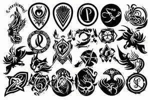 Protection symbol tattoo idea