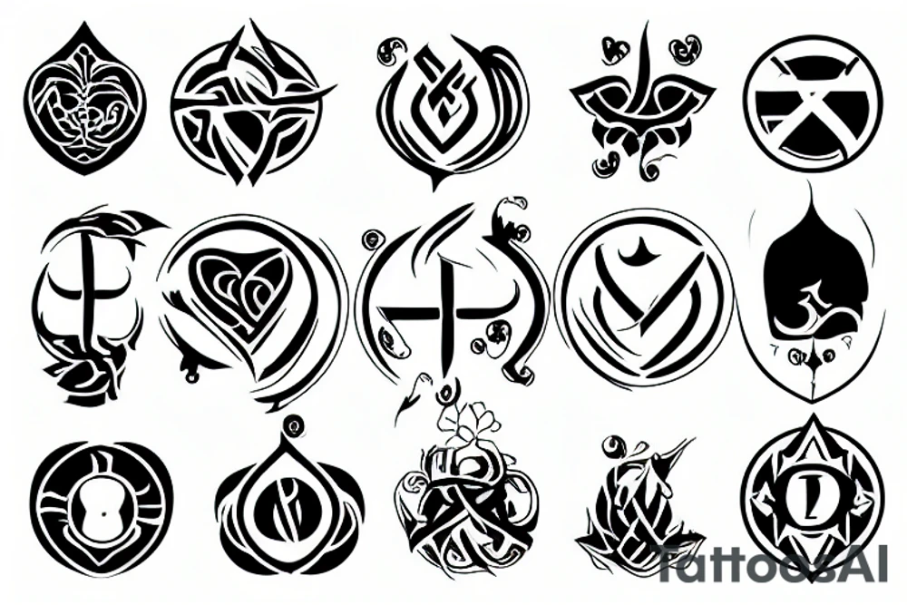 Protection symbol tattoo idea