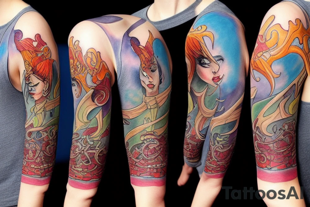Fantasy character tattoo idea