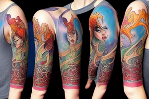 Fantasy character tattoo idea