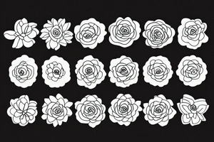 Perseverance as a flower tattoo idea