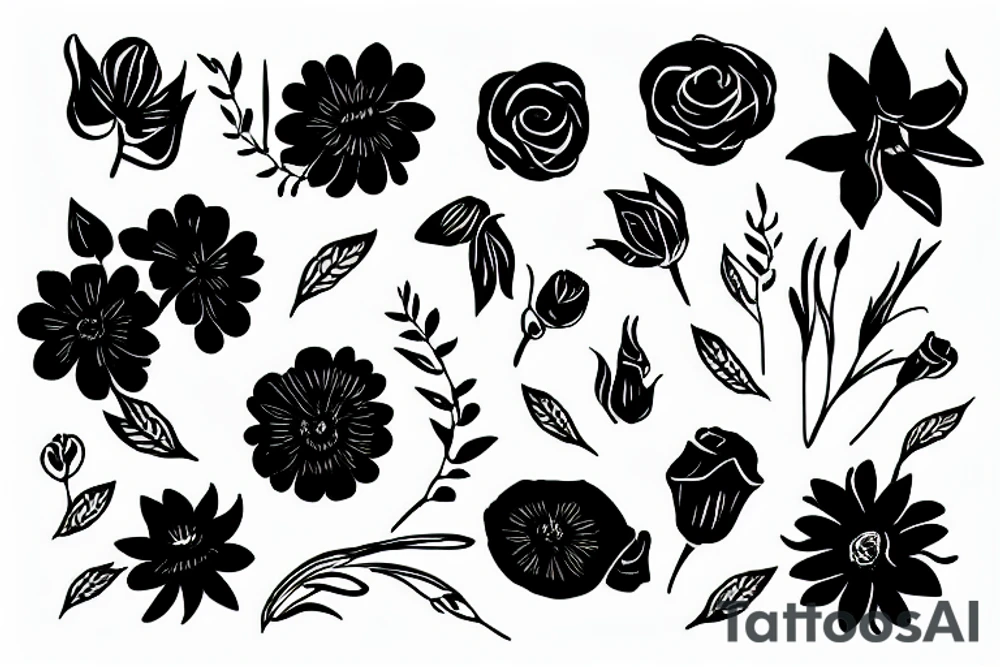Perseverance as a flower tattoo idea