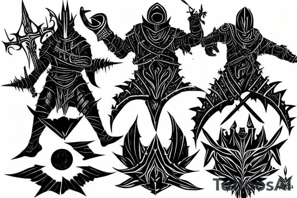 Dark Souls, the Dark Sign tattoo idea