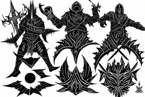 Dark Souls, the Dark Sign tattoo idea