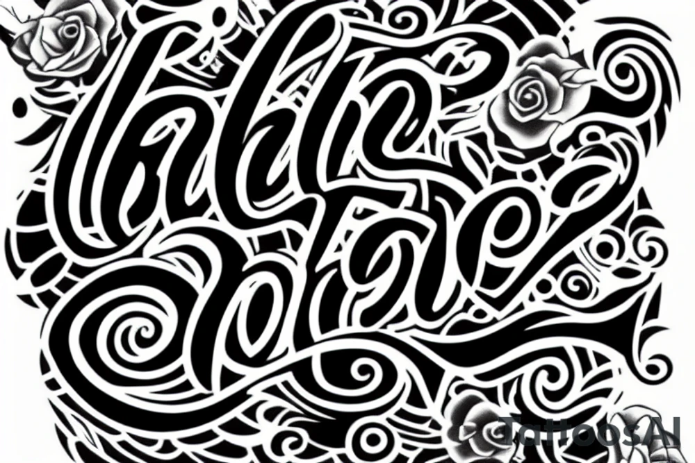 Bold V2EX letter in a rectangle tattoo idea