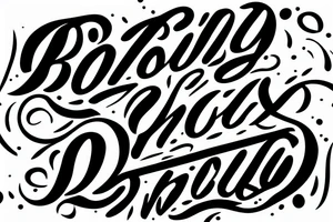 Bold V2EX letter in a rectangle tattoo idea