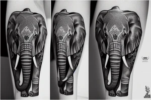 A magnificent elephant tattoo idea