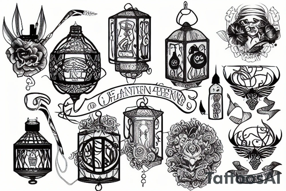 Lantern tattoo idea