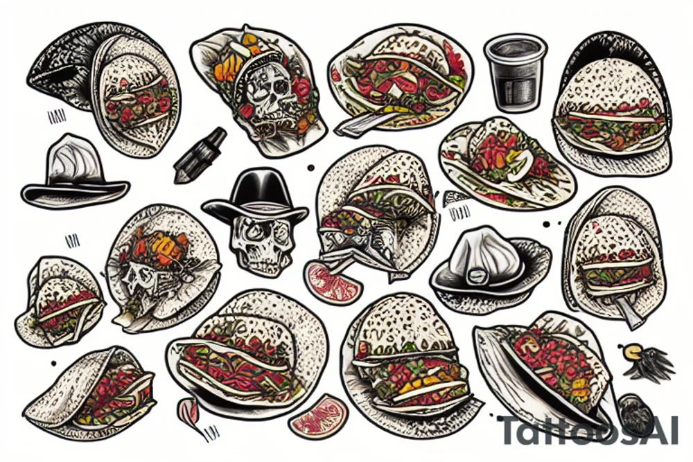 tacos tattoo idea