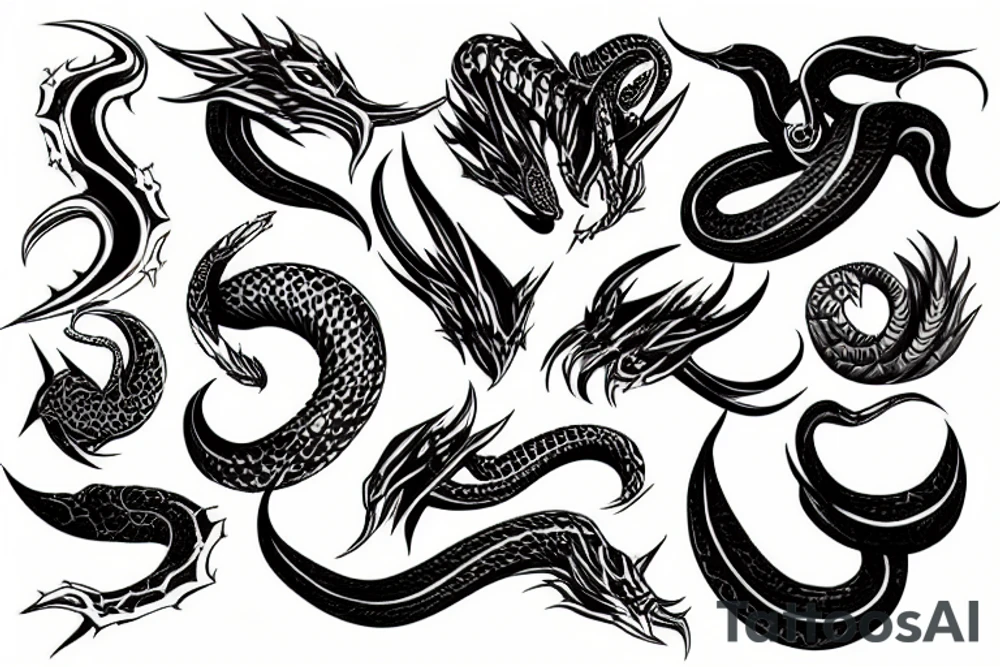 red viper tattoo idea