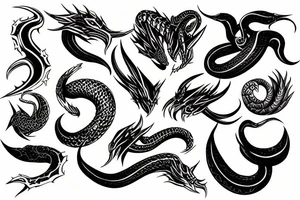 red viper tattoo idea