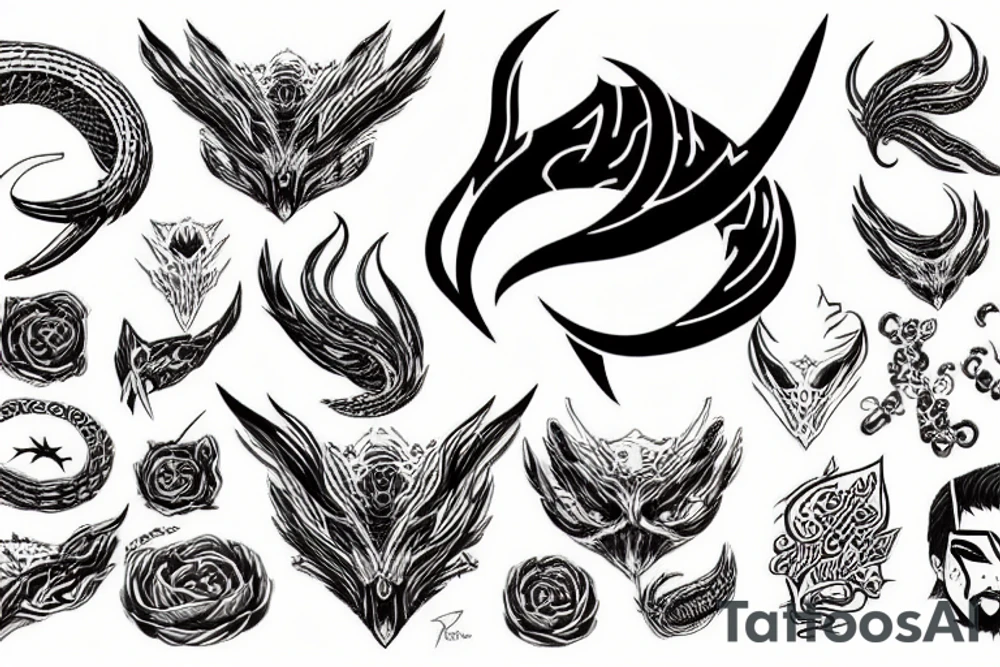 red viper tattoo idea