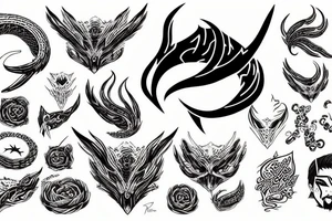red viper tattoo idea