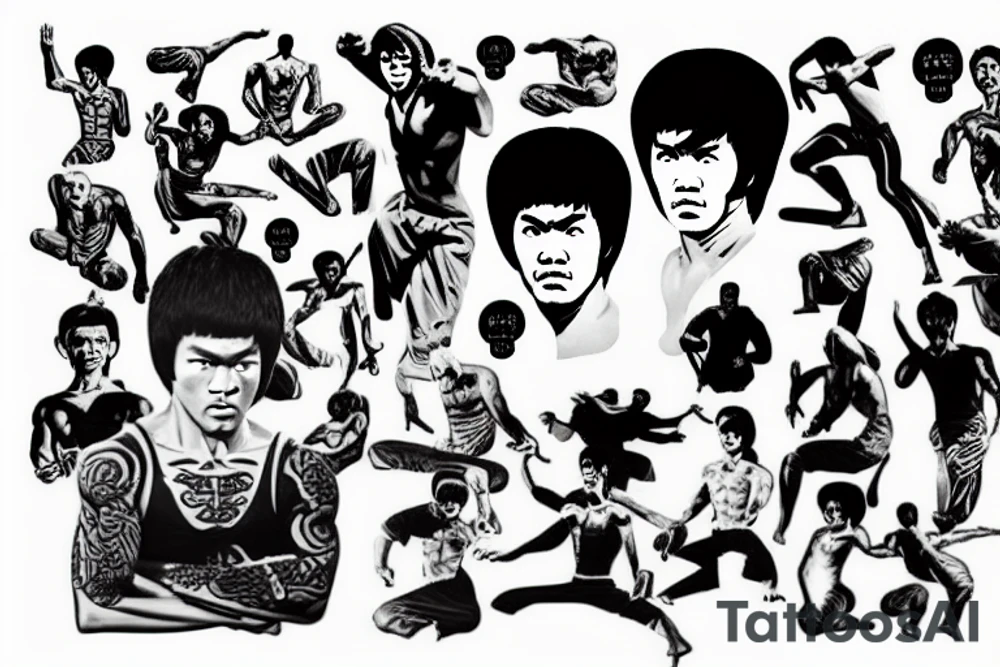 bruce lee tattoo idea