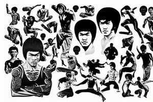 bruce lee tattoo idea