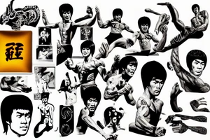 bruce lee tattoo idea