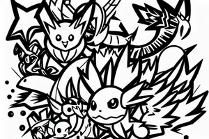 pokemon using an iphone tattoo idea
