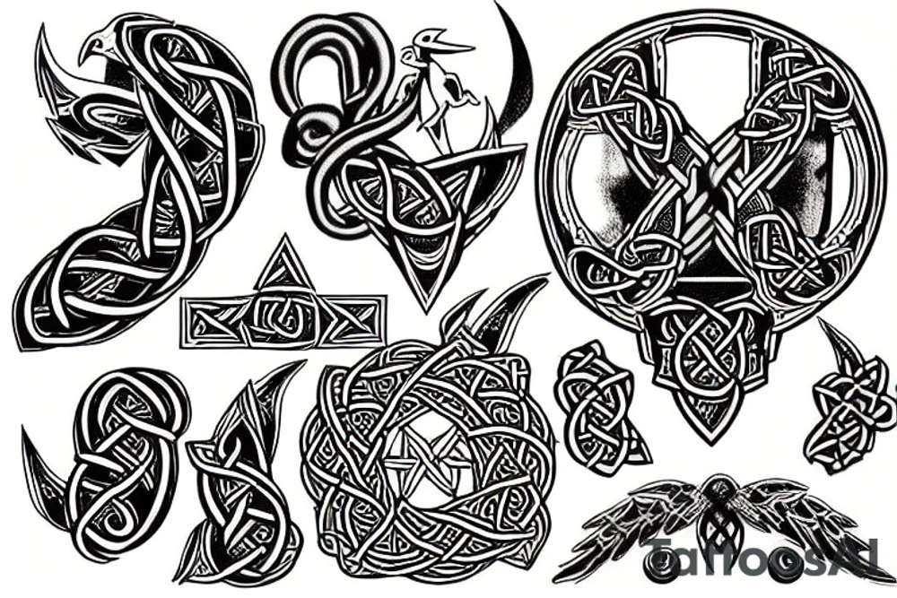 New Zealand and Pacific Northwest and Celtic mountains seattle tattoo idea
