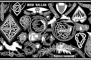 New Zealand and Pacific Northwest and Celtic mountains seattle tattoo idea