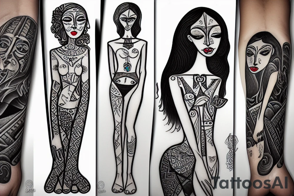 The thin teacher standing on the platform tattoo idea