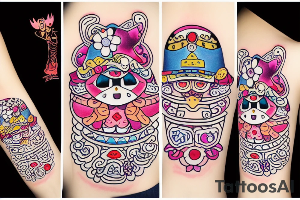 Kirby wearing a sombrerro tattoo idea