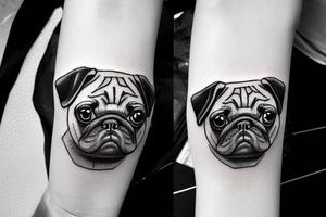 Pug on a bug tattoo idea