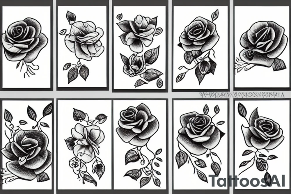 Rosa canina tattoo idea