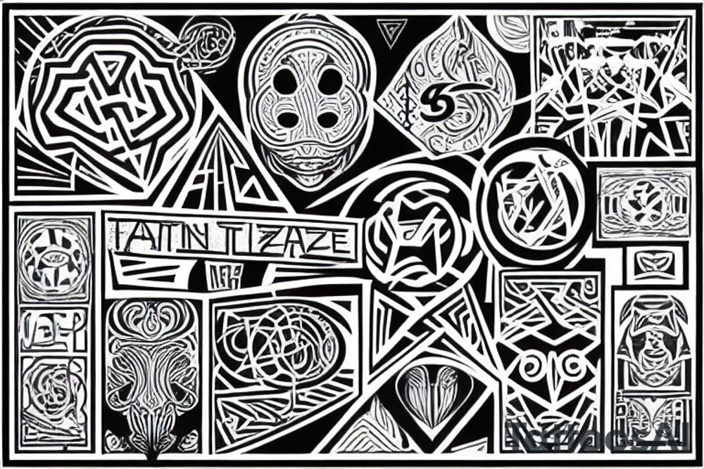 93267-011 tattoo maze tattoo idea