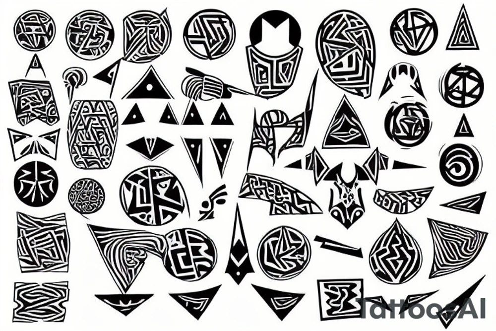 93267-011 tattoo maze tattoo idea