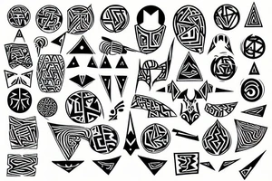 93267-011 tattoo maze tattoo idea