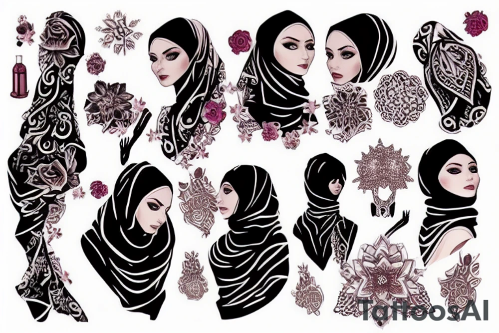 Hijab tattoo idea