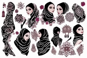 Hijab tattoo idea