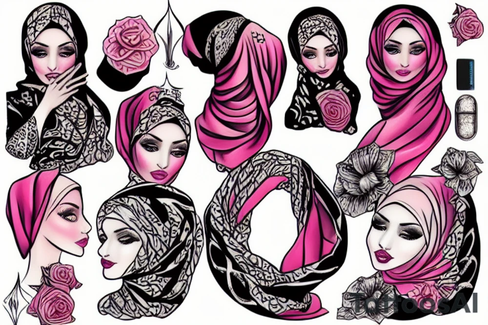 Hijab tattoo idea